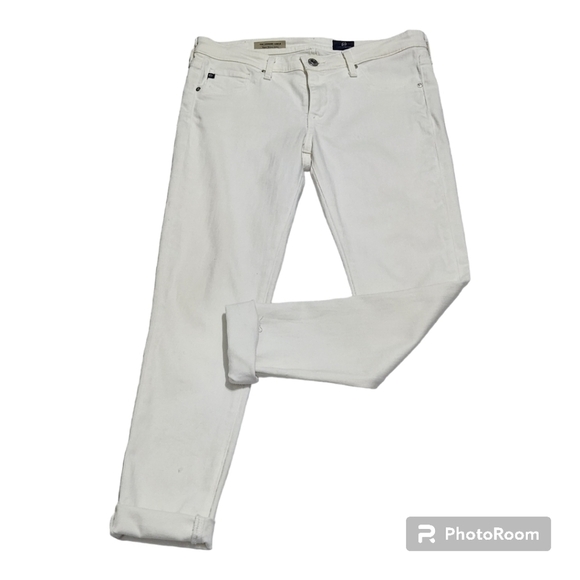 Ag Adriano Goldschmied White Skinny Ankle Jeans - Picture 1 of 11